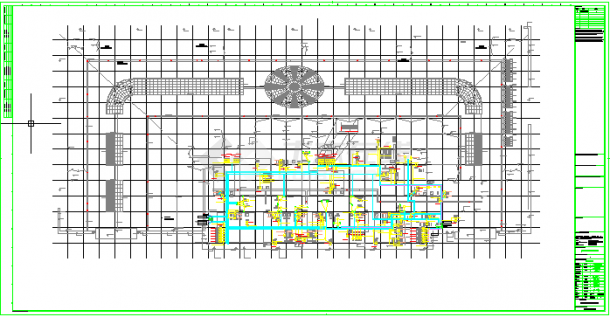 某地区大型商业综合体电气F4层-屋顶施工CAD图纸-图一