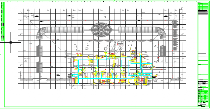 某地区大型商业综合体电气F4层-屋顶施工CAD图纸_图1