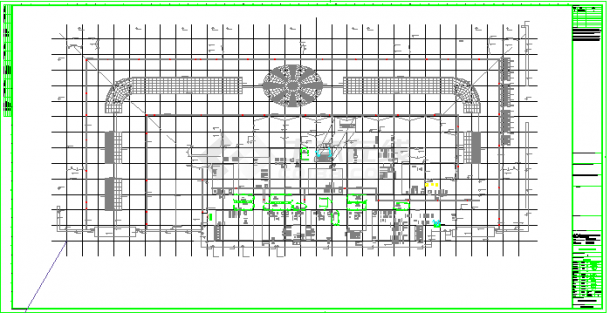 某地区大型商业综合体电气F4层-屋顶施工CAD图纸-图二