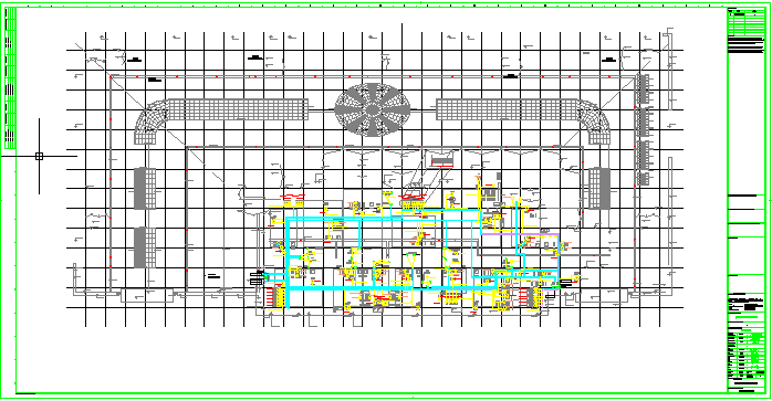 某地区大型商业综合体电气F4层-屋顶施工CAD图纸