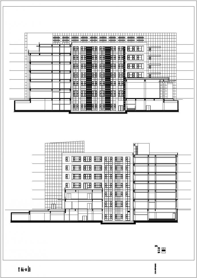 某大学六层教学楼建筑设计施工图（含报告书）_图1