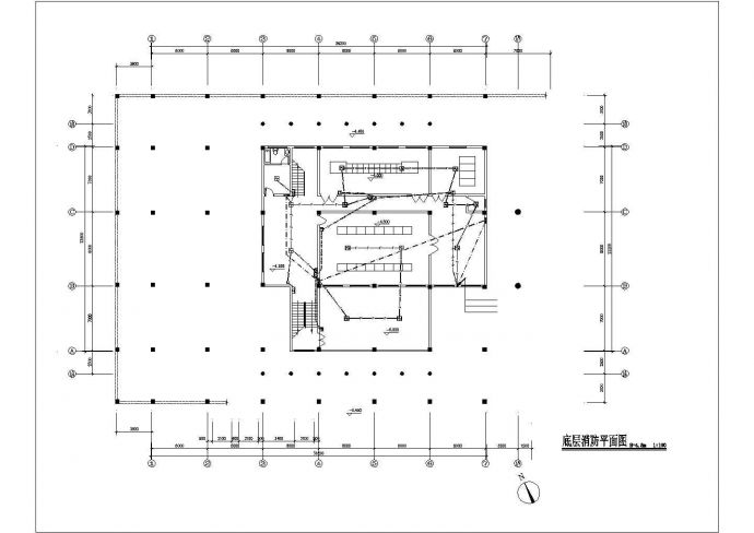 某俱乐部建筑电气施工平面CAD图_图1