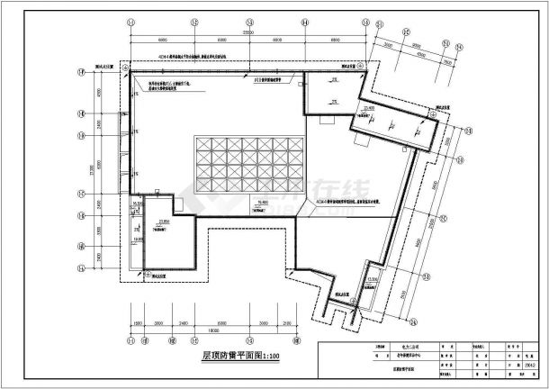 某老年保健活动中心电气设计施工图-图一