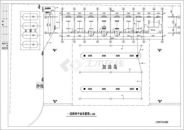 某加油站建筑全套电气设计施工图纸-图一