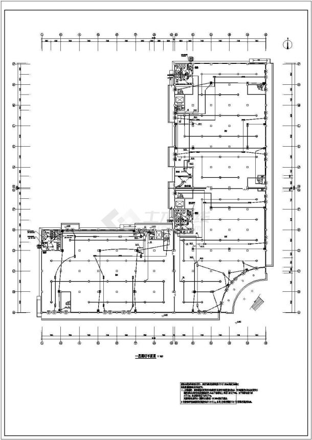 某地区二层建材商场全套建筑施工图-图二
