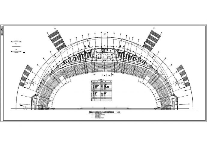某地区会展中心体育馆电气CAD设计图纸_图1