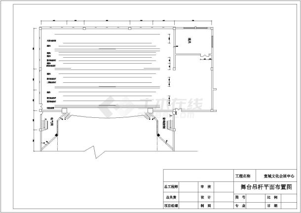某地区文化会展中心CAD设计图纸-图一