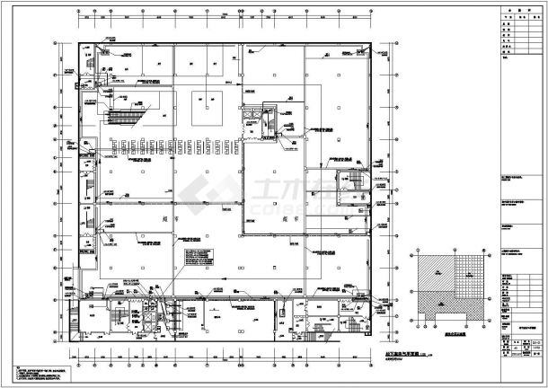 某购物中心商业楼水电暖设备施工图纸-图二