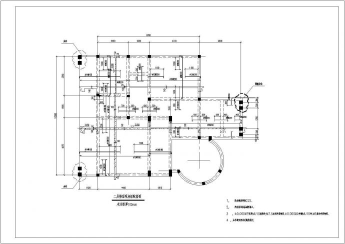 全套别墅结构设计cad施工方案图纸_图1