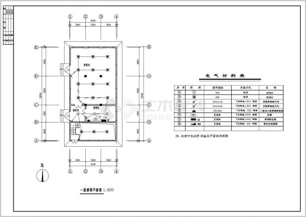 某地区泵房电气成套CAD设计图纸-图二