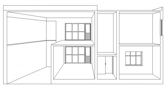 西安某独立式小别墅设计CAD图纸_图1