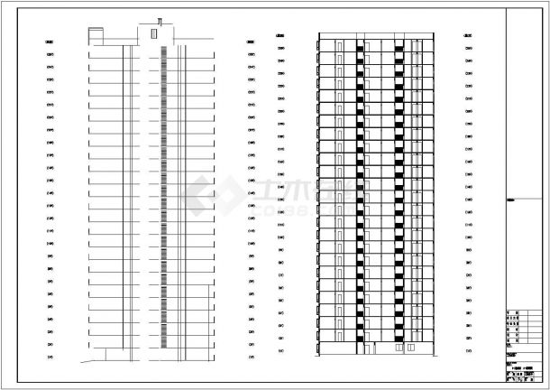 海南省某25层高层住宅楼建筑设计施工图-图二
