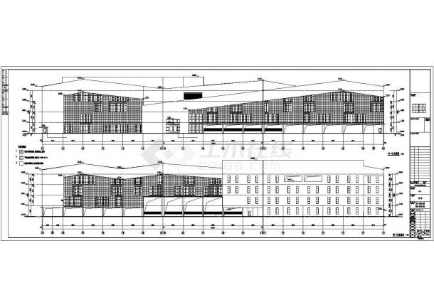 江苏省某丁类4层框架结构厂房建筑设计施工图-图一