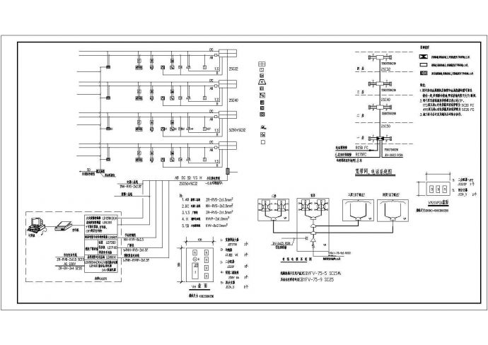某展厅建筑电气设计CAD平面图纸_图1