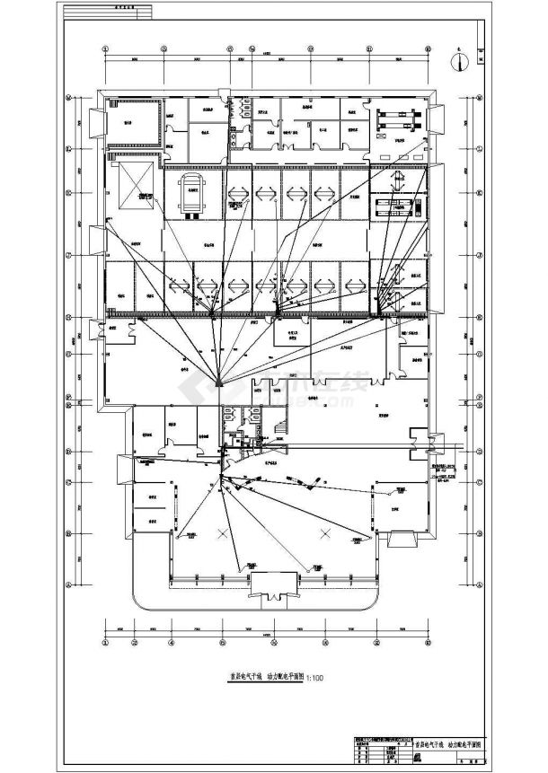 某展销中心电气设计施工CAD图纸-图二