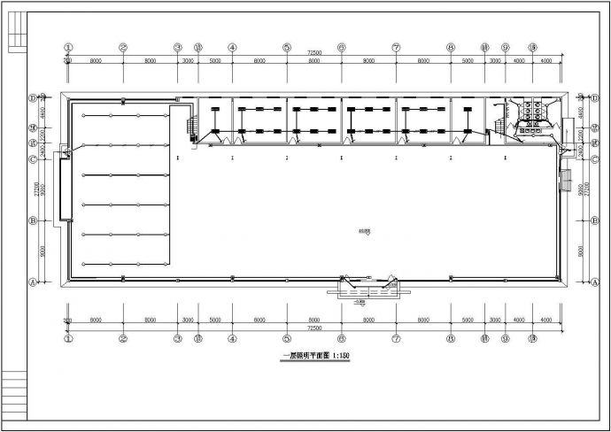 某二层展厅建筑电气施工CAD图纸_图1