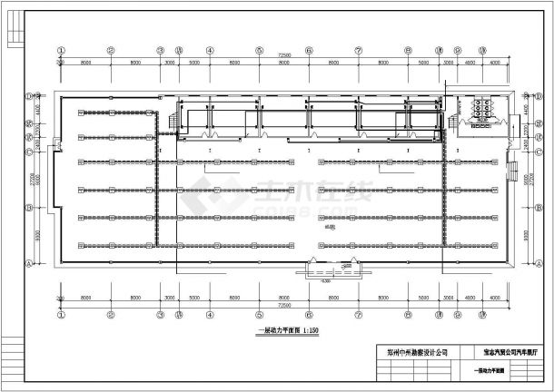 某二层展厅建筑电气施工CAD图纸-图二