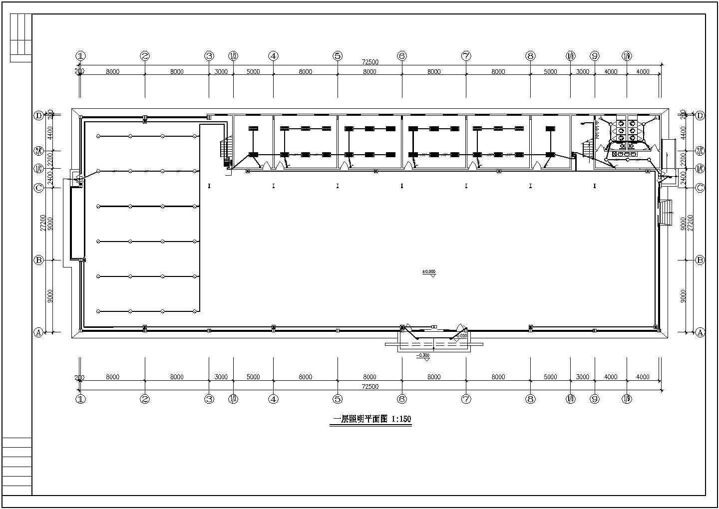 某二层展厅建筑电气施工CAD图纸