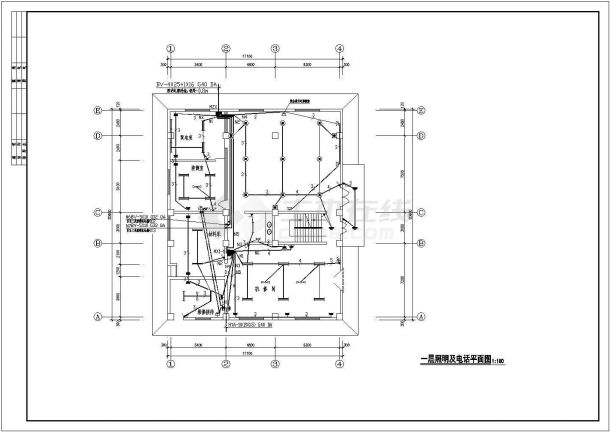 某地三层热交换站电气设计施工图纸-图一