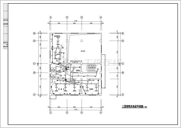 某地三层热交换站电气设计施工图纸-图二