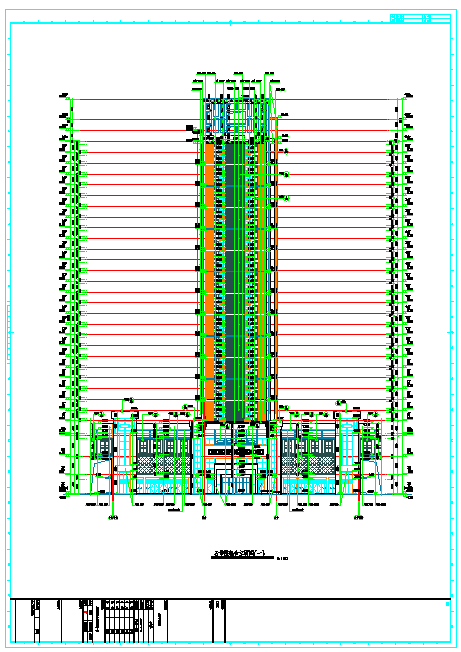 某5栋29层高层住宅楼建筑设计施工图-图二