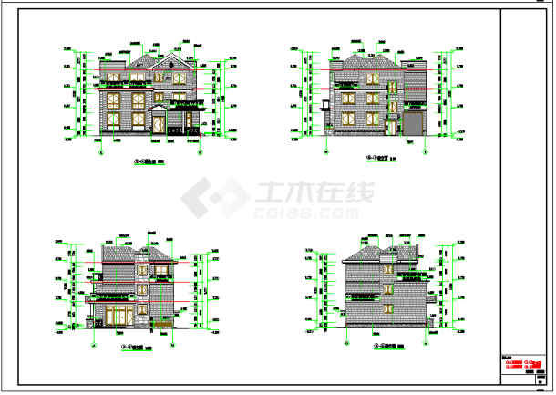 某地小型自建别墅建筑施工图（全套）-图一