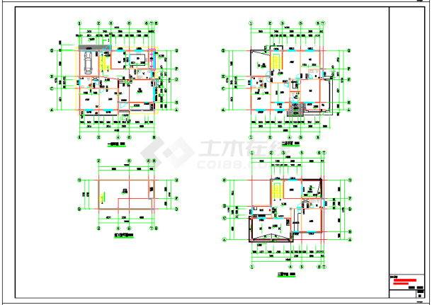 某地小型自建别墅建筑施工图（全套）-图二