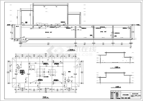 某砌体结构矿井水处理站多专业设计施工图-图一