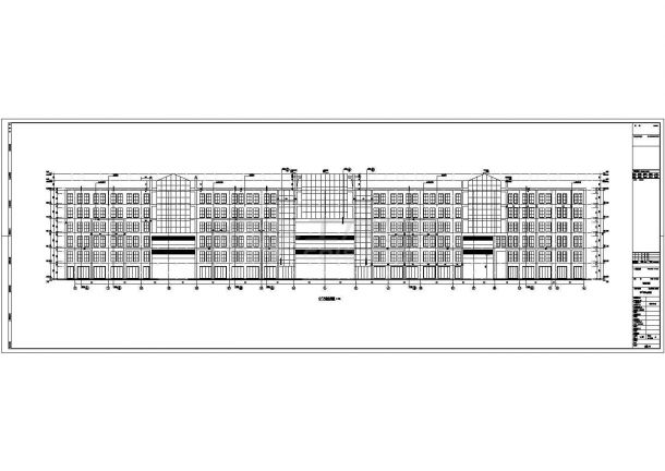 河北省某11层小区步行商业街建筑设计施工图-图二