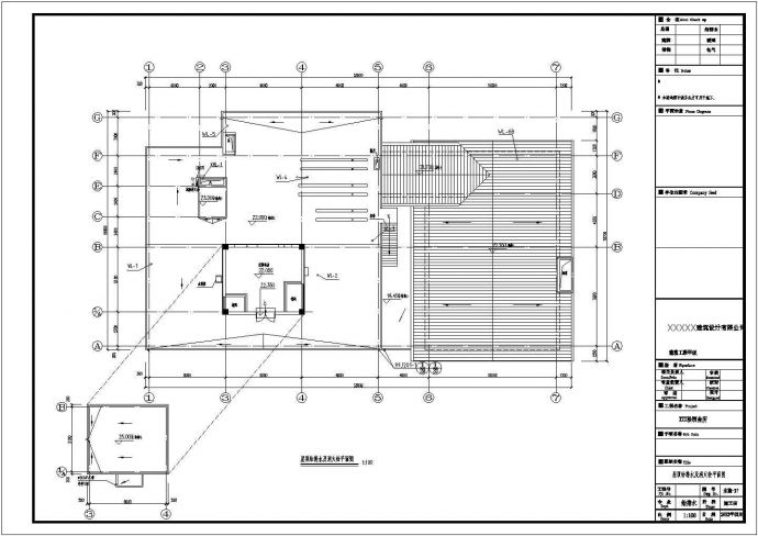 某六层钢筋混凝土结构珍酒会所给排水设计图纸_图1