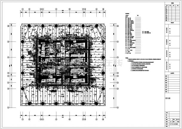 机电工程深化设计制图模板（CAD）-图一