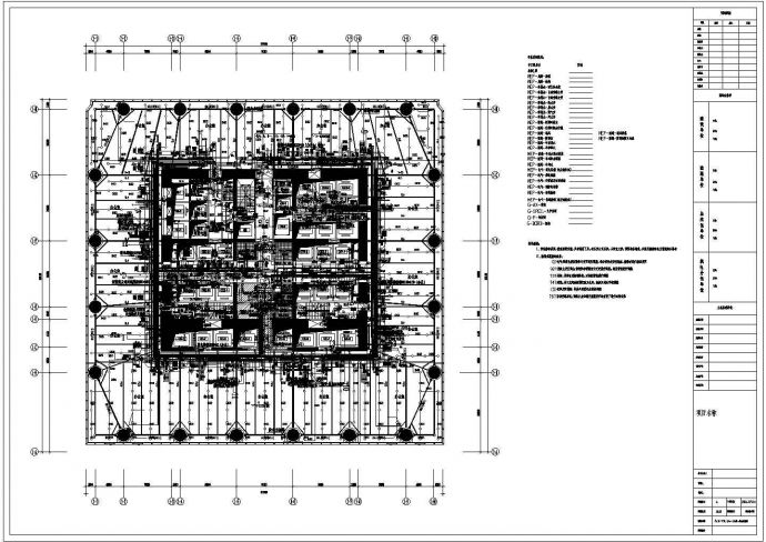 机电工程深化设计制图模板（CAD）_图1
