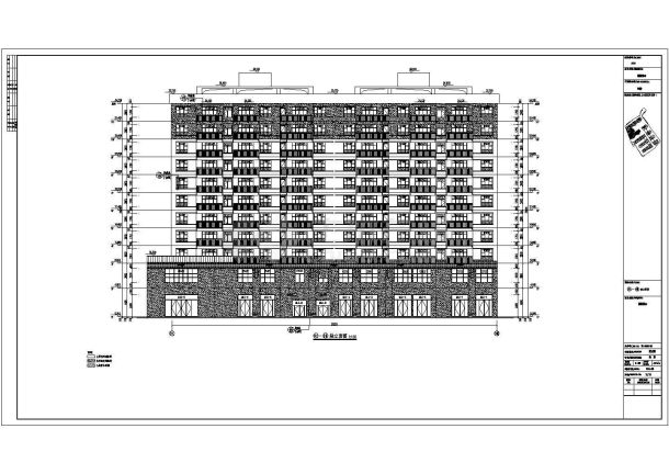 某11层框架结构高层住宅楼建筑设计施工图-图一