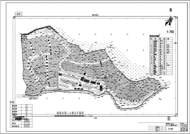 某地公共墓地建筑设计施工图（CAD）-图一