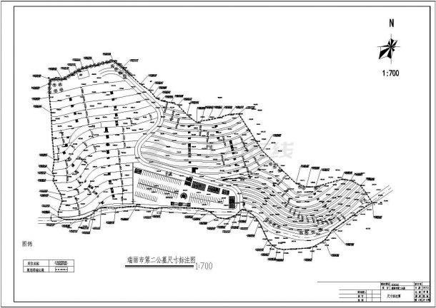 某地公共墓地建筑设计施工图（CAD）-图二