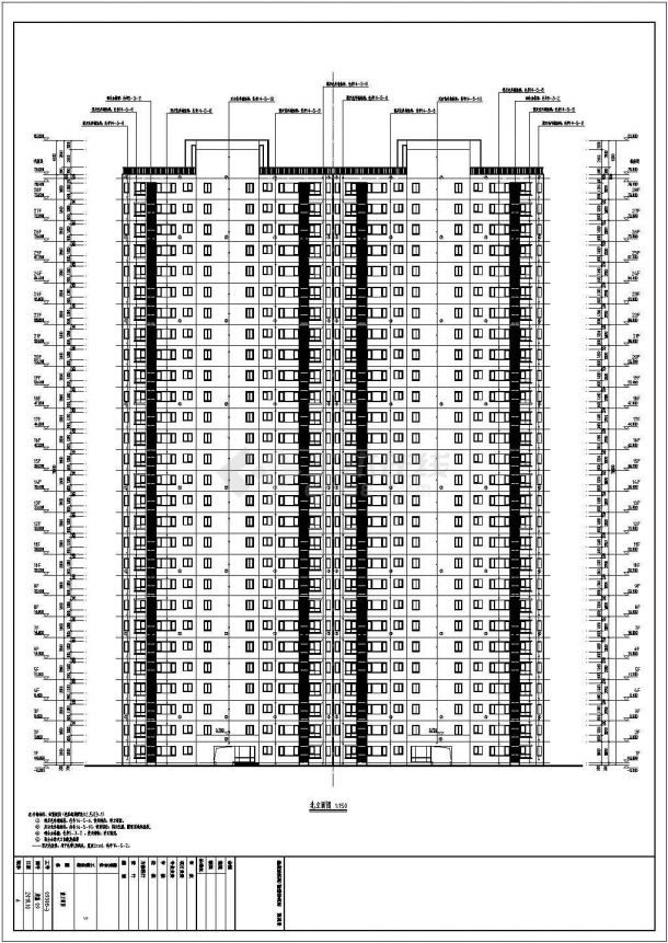 某28层剪力墙结构高层住宅楼全专业施工图-图二