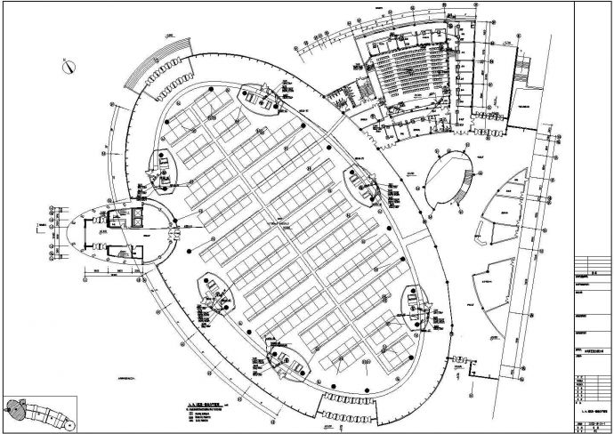 某地区某会展中心地面强电CAD设计图纸_图1