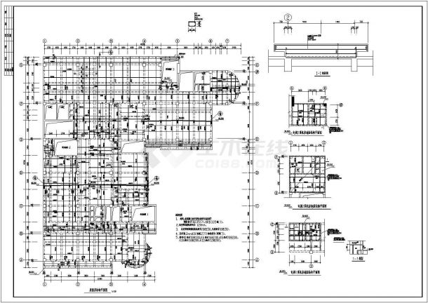 医院门诊及住院楼建筑结构施工图（最新、全套节点详细）-图一