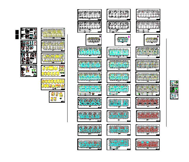 异型柱框架结构综合楼结构图（最新、全套切标注详细）_图1