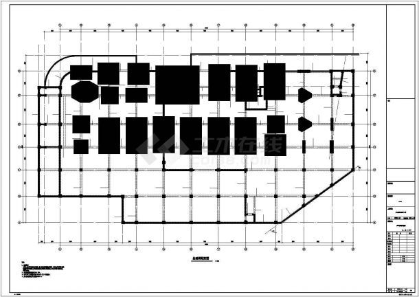 某26层高层框架结构办公楼建筑结构设计施工图-图一