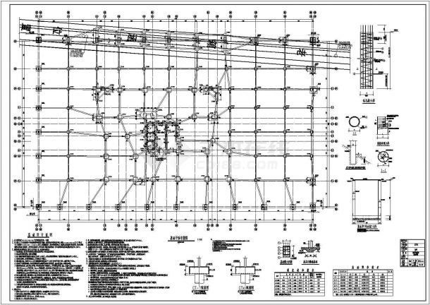 某31层框支-剪力墙结构高层住宅楼结构设计施工图-图一