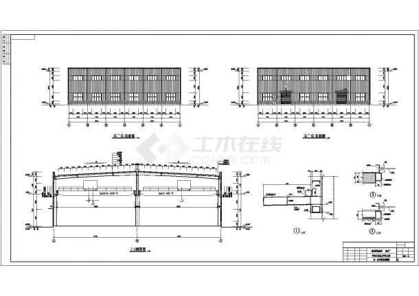 某单层钢结构门式刚架厂房施工图（基础）-图二