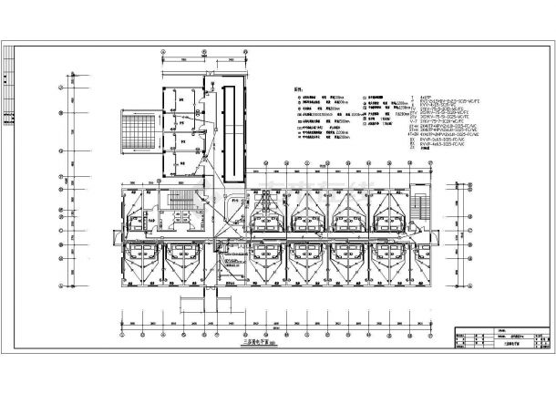 某地三层健身房建筑规划电气设计图-图二
