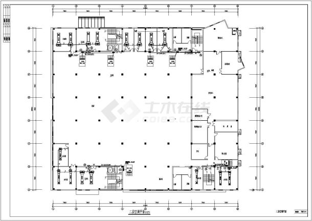 某地三层菜场建筑设计规划施工图纸-图二