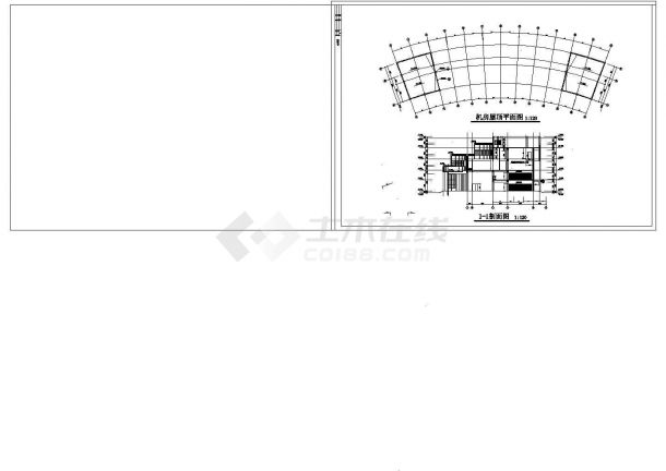 某地区海濱商业酒店大楼设计CAD图-图二