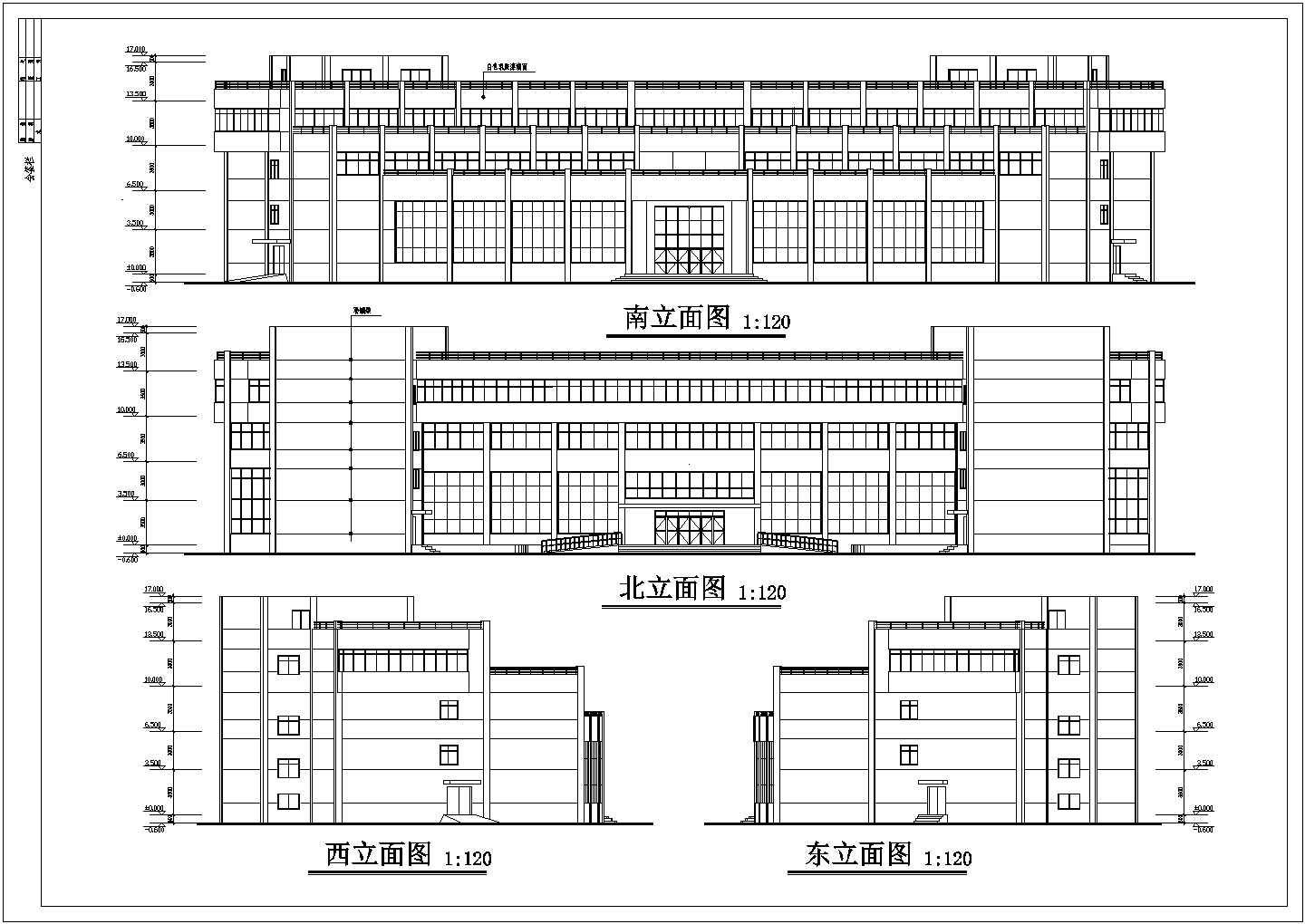 某地区海濱商业酒店大楼设计CAD图