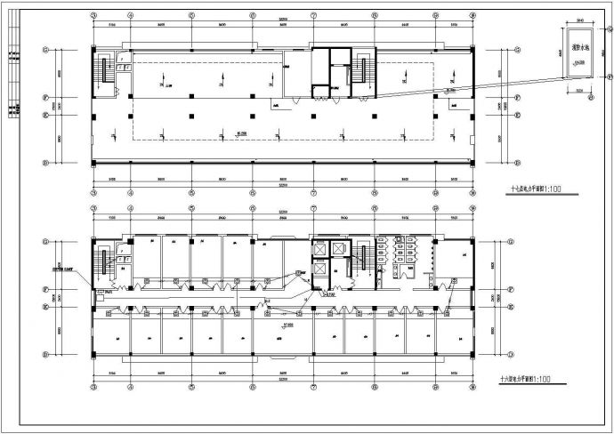 某单位办公楼电气设计CAD施工详图_图1