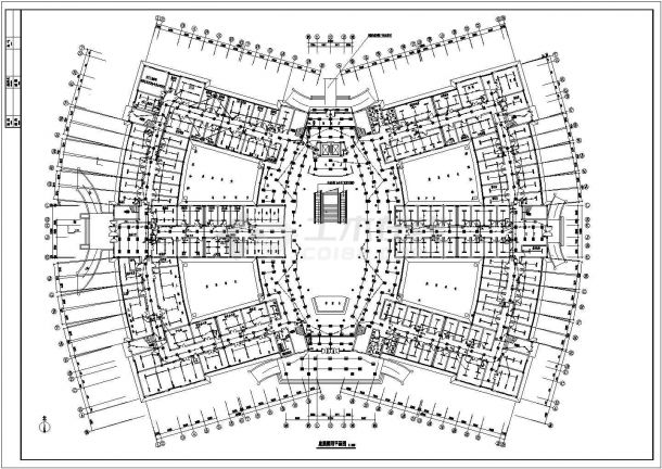 某地区医院建筑配电设计平面CAD图-图二