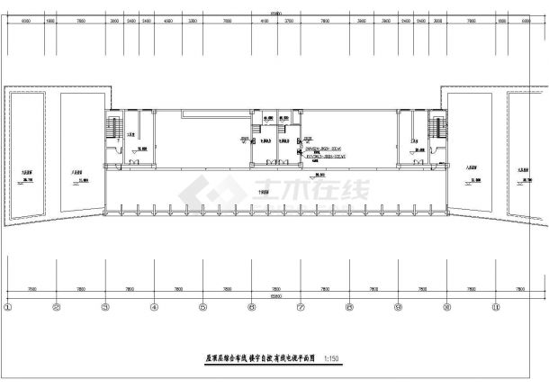 某地区办公大楼弱电工程CAD设计图纸-图二