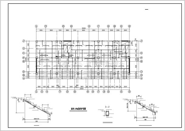 多层底框结构商务住宅综合楼cad施工设计图-图一